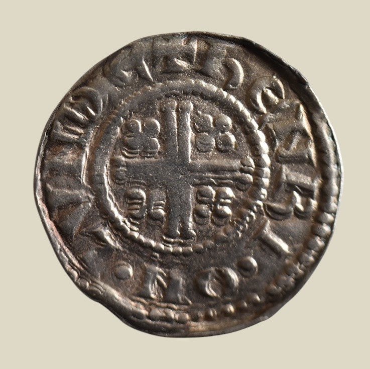 Henry II Shortcross Penny Henri London 1b1 ex. J. P. Mass