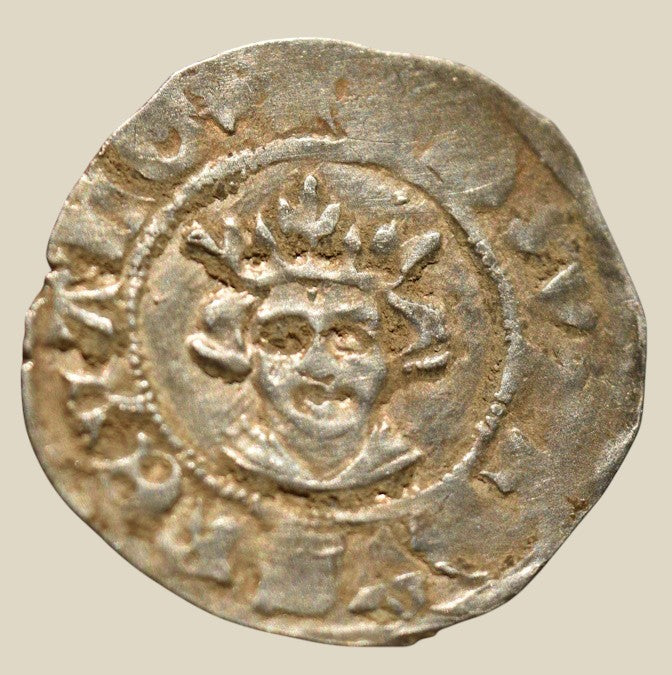 Edward III 2nd Coinage Halfpenny Class 5(ii)