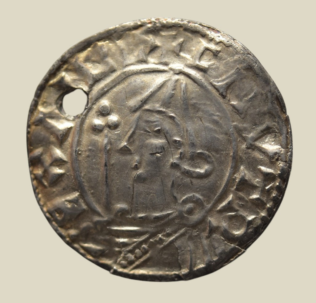 Cnut Pointed Helmet Penny of Lincoln
