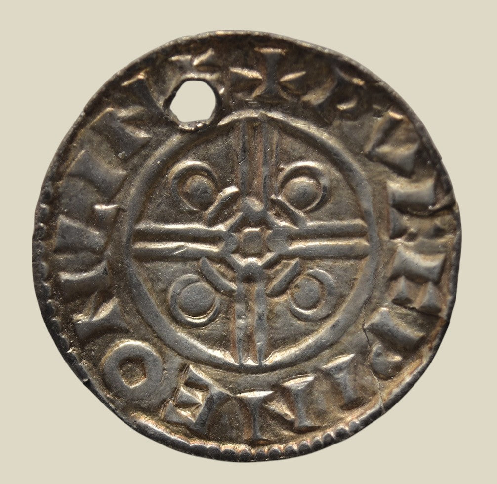 Cnut Pointed Helmet Penny of Lincoln