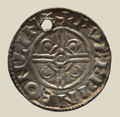 Cnut Pointed Helmet Penny of Lincoln