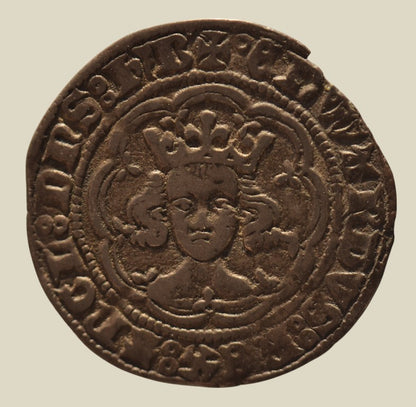 Edward III Treaty Period Halfgroat
